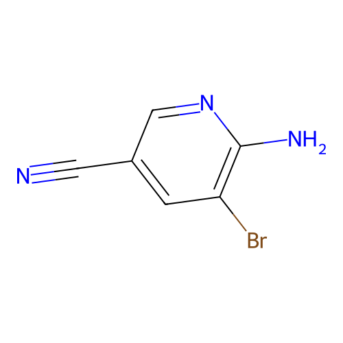 6-Amino-5-bromopyridine-3-carbonitrile structure