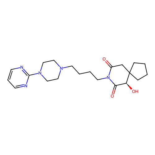 6-Hydroxybuspirone, (6R)- structure