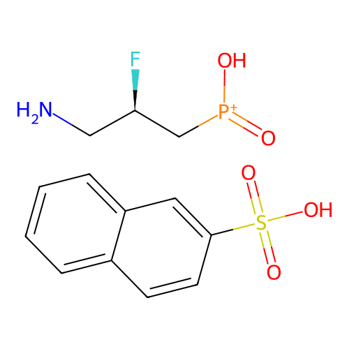 Lesogaberan napadisylate structure