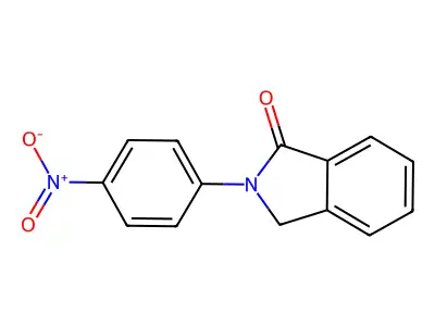 2-(4-nitrophenyl)-2,3-dihydro-1H-isoindol-1-one structure