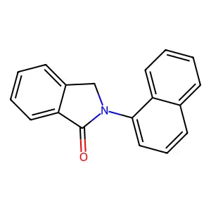 2-(naphthalen-1-yl)-2,3-dihydro-1H-isoindol-1-one structure
