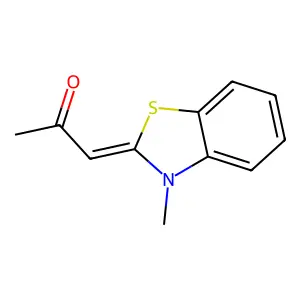 1-(3-Methyl-3H-benzothiazol-2-ylidene)-propan-2-one structure