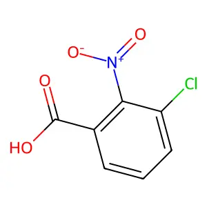 3-氯-2-硝基苯甲酸 structure
