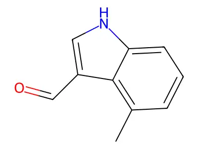 4-methyl-1H-indole-3-carbaldehyde structure