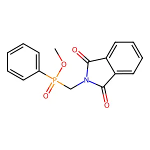 2-[[Methoxy(phenyl)phosphoryl]methyl]isoindole-1,3-dione structure