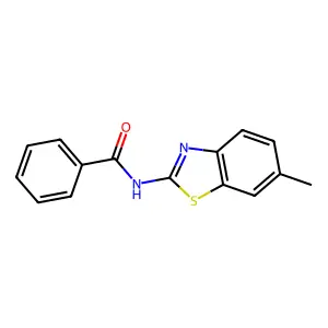 N-(6-methyl-1,3-benzothiazol-2-yl)benzamide structure