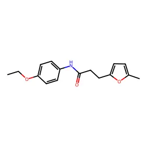 N-(4-ethoxyphenyl)-3-(5-methylfuran-2-yl)propanamide structure
