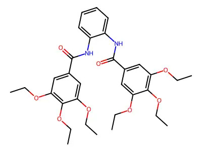3,4,5-triethoxy-N-[2-[(3,4,5-triethoxybenzoyl)amino]phenyl]benzamide structure