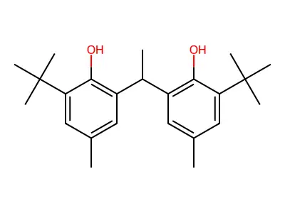 2-Tert-butyl-6-[1-(3-tert-butyl-2-hydroxy-5-methylphenyl)ethyl]-4-methylphenol structure