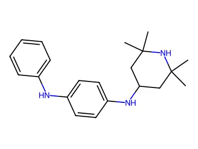 4-N-phenyl-1-N-(2,2,6,6-tetramethylpiperidin-4-yl)benzene-1,4-diamine structure