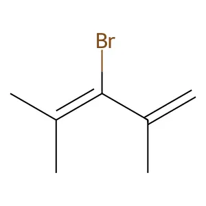 3-Bromo-2,4-dimethylpenta-1,3-diene structure
