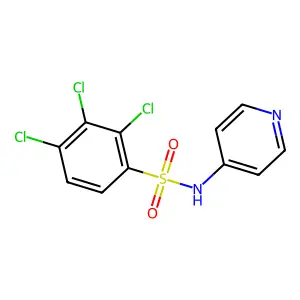 4-Pyridyl[(2,3,4-trichlorophenyl)sulfonyl]amine structure
