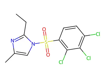 2,3,4-Trichloro-1-[(2-ethyl-4-methylimidazolyl)sulfonyl]benzene structure