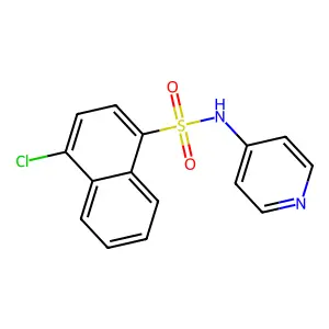 4-chloro-N-pyridin-4-ylnaphthalene-1-sulfonamide structure