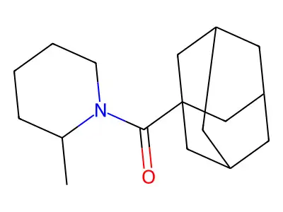 1-(1-Adamantylcarbonyl)-2-methylpiperidine structure