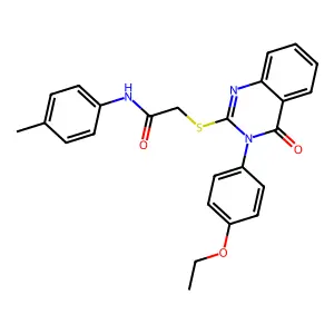 2-{[3-(4-ethoxyphenyl)-4-oxo-3,4-dihydroquinazolin-2-yl]sulfanyl}-N-(4-methylphenyl)acetamide structure