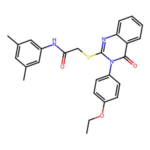 N-(3,5-dimethylphenyl)-2-{[3-(4-ethoxyphenyl)-4-oxo-3,4-dihydroquinazolin-2-yl]sulfanyl}acetamide structure