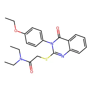 2-((3-(4-Ethoxy-PH)-4-oxo-3,4-dihydro-2-quinazolinyl)thio)-N,N-diethylacetamide structure