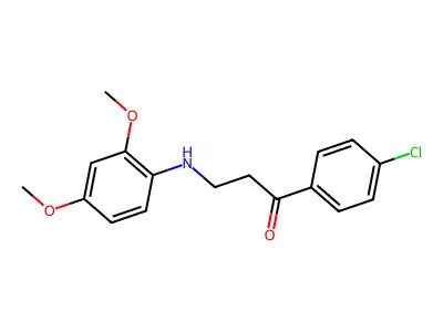 1-(4-Chlorophenyl)-3-(2,4-dimethoxyanilino)-1-propanone structure