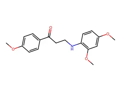3-(2,4-Dimethoxyanilino)-1-(4-methoxyphenyl)-1-propanone structure