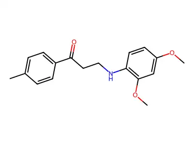 3-(2,4-Dimethoxyanilino)-1-(4-methylphenyl)-1-propanone structure