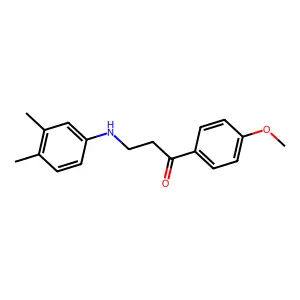 3-(3,4-Dimethylanilino)-1-(4-methoxyphenyl)-1-propanone structure