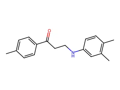 3-(3,4-Dimethylanilino)-1-(4-methylphenyl)-1-propanone structure