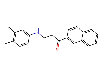 3-(3,4-Dimethylanilino)-1-(2-naphthyl)-1-propanone structure