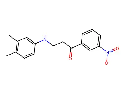3-(3,4-Dimethylanilino)-1-(3-nitrophenyl)-1-propanone structure