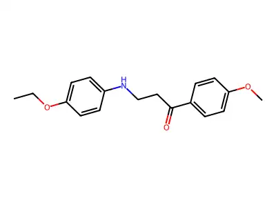 3-(4-Ethoxyanilino)-1-(4-methoxyphenyl)-1-propanone structure