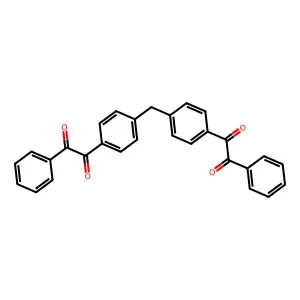 1-(4-(4-(Oxo(phenyl)acetyl)benzyl)phenyl)-2-phenyl-1,2-ethanedione structure