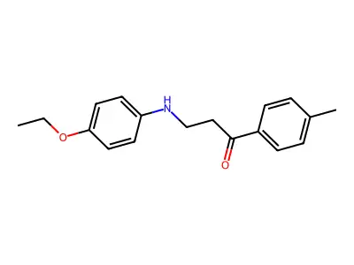 3-(4-Ethoxyanilino)-1-(4-methylphenyl)-1-propanone structure