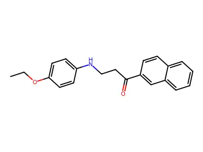3-(4-Ethoxyanilino)-1-(2-naphthyl)-1-propanone structure