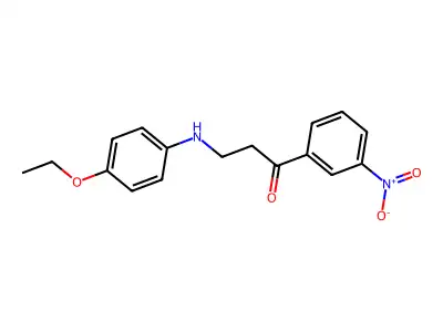 3-(4-Ethoxyanilino)-1-(3-nitrophenyl)-1-propanone structure