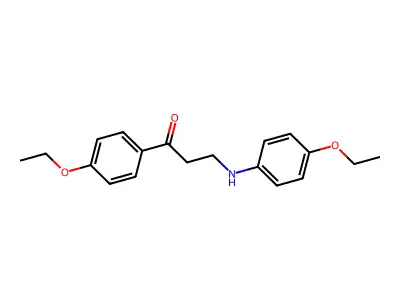 3-(4-Ethoxyanilino)-1-(4-ethoxyphenyl)-1-propanone structure