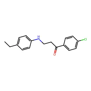 1-(4-Chlorophenyl)-3-(4-ethylanilino)-1-propanone structure