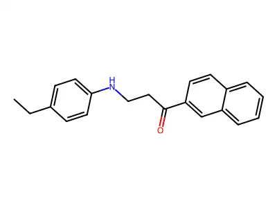 3-(4-Ethylanilino)-1-(2-naphthyl)-1-propanone structure