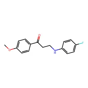 3-(4-Fluoroanilino)-1-(4-methoxyphenyl)-1-propanone structure