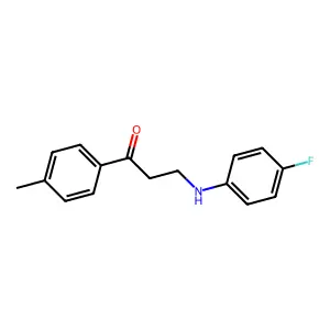 3-(4-Fluoroanilino)-1-(4-methylphenyl)-1-propanone structure