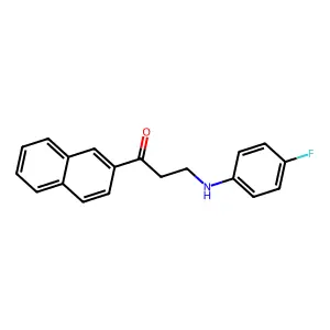 3-(4-Fluoroanilino)-1-(2-naphthyl)-1-propanone structure