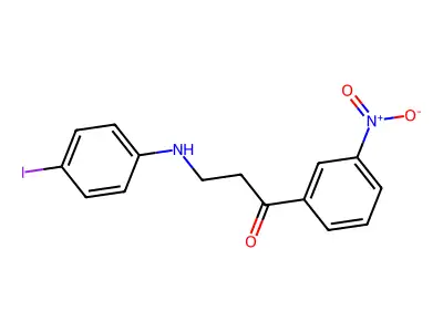 3-(4-Iodoanilino)-1-(3-nitrophenyl)-1-propanone structure