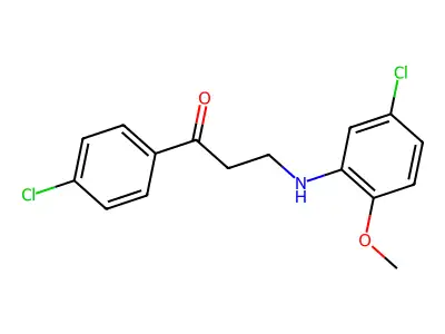 3-(5-Chloro-2-methoxyanilino)-1-(4-chlorophenyl)-1-propanone structure