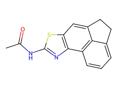 N-(4,5-dihydroacenaphtho[5,4-d]thiazol-8-yl)acetamide structure