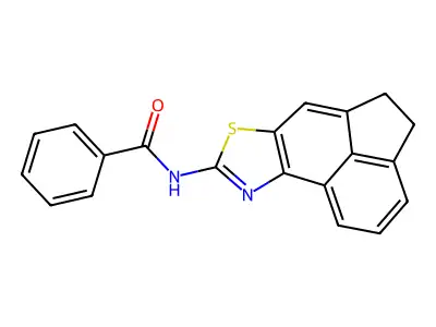 N-(4,5-dihydroacenaphtho[5,4-d]thiazol-8-yl)benzamide structure