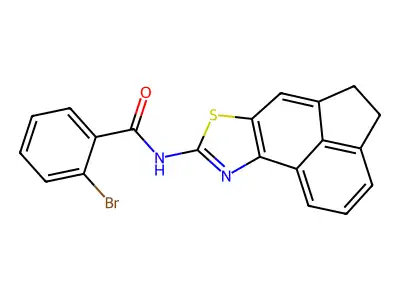 2-bromo-N-(4,5-dihydroacenaphtho[5,4-d]thiazol-8-yl)benzamide structure