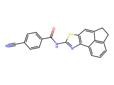 4-cyano-N-(4,5-dihydroacenaphtho[5,4-d]thiazol-8-yl)benzamide structure