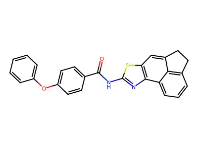 N-(4,5-dihydroacenaphtho[5,4-d]thiazol-8-yl)-4-phenoxybenzamide structure