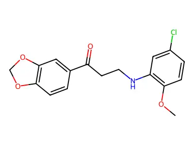 1-(1,3-Benzodioxol-5-YL)-3-(5-chloro-2-methoxyanilino)-1-propanone structure