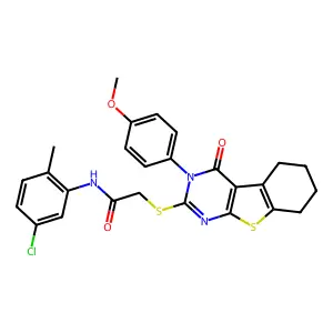 N-(5-Chloro-2-methylphenyl)-2-((3-(4-methoxyphenyl)-4-oxo-3,4,5,6,7,8-hexahydrobenzo[4,5]thieno[2,3-d]pyrimidin-2-yl)thio)acetamide structure