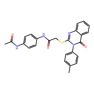 N-[4-(ACETYLAMINO)PHENYL]-2-{[3-(4-METHYLPHENYL)-4-OXO-3,4-DIHYDRO-2-QUINAZOLINYL]SULFANYL}ACETAMIDE structure